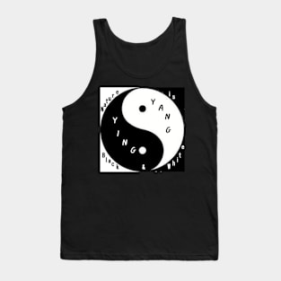 Ying Yang Design Tank Top